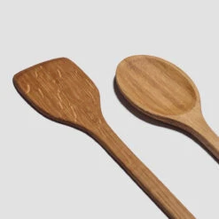 Fryth & Piglet In Bed Wooden Spatula & Spoon 11 Fryth & Piglet In Bed Wooden Spatula & Spoon -Home Luxury Store PigletinBed Kitchen FrythxPiB SpoonandSpatulaServingSet 2 GreyBG