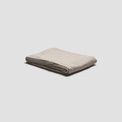 Parchment Washed Cotton Percale Fitted Sheet -Home Luxury Store PigletinBed LinenFittedSheet Parchment 1 GreyBG