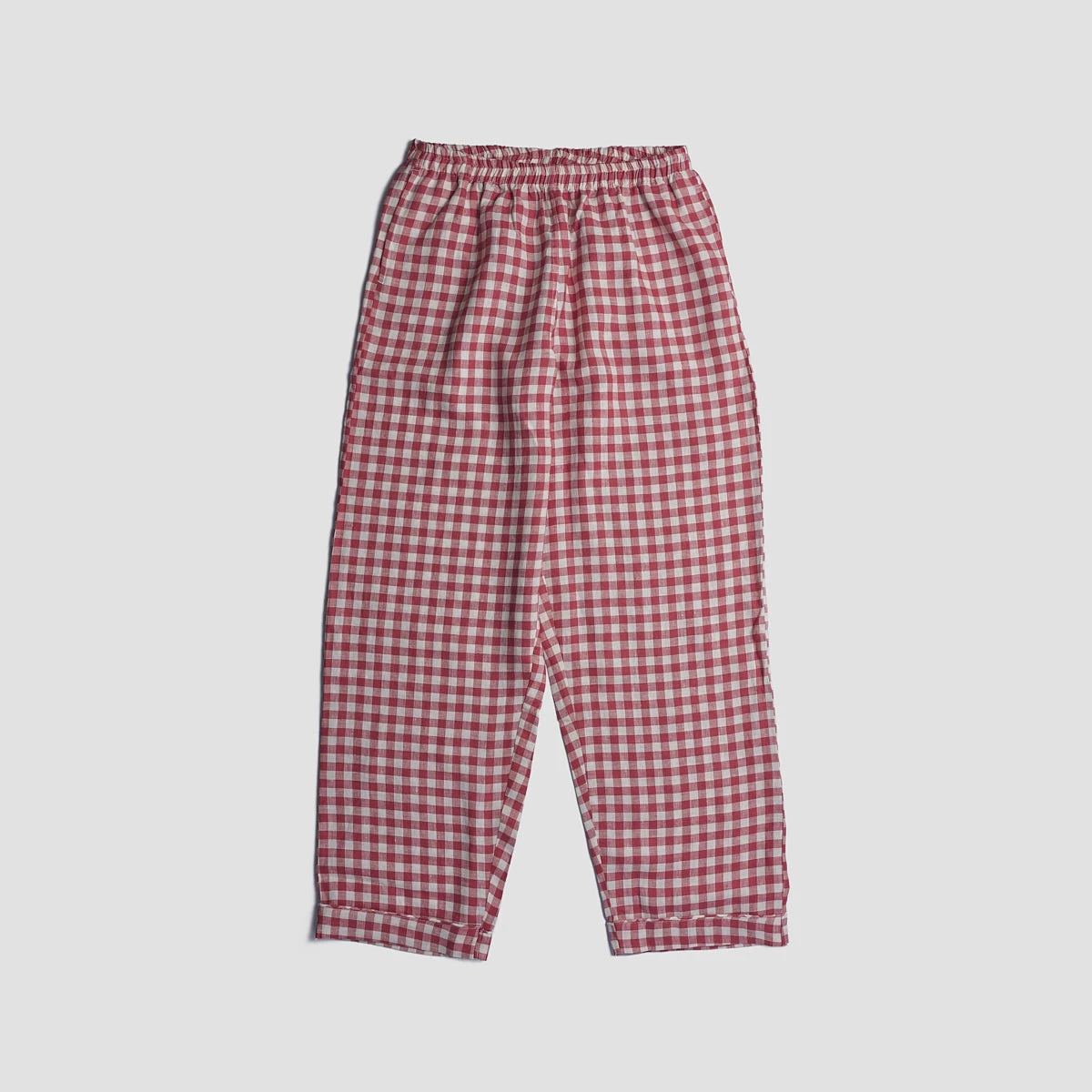 Mineral Red Gingham Pyjama Trousers 4 Mineral Red Gingham Pyjama Trousers - Image 2