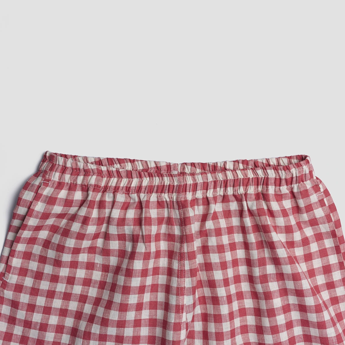 Mineral Red Gingham Pyjama Trousers 5 Mineral Red Gingham Pyjama Trousers - Image 3