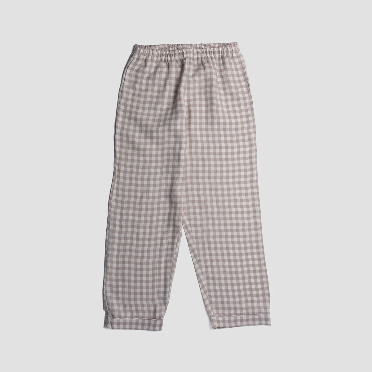 Mushroom Gingham Pyjama Trousers 3 Mushroom Gingham Pyjama Trousers