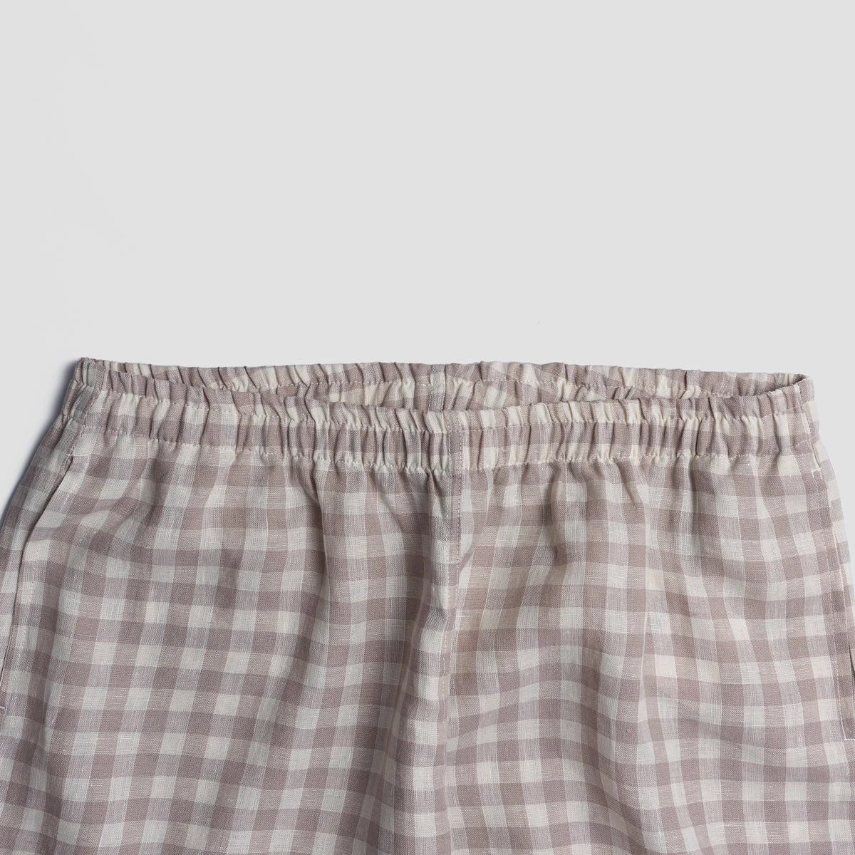 Mushroom Gingham Pyjama Trousers 4 Mushroom Gingham Pyjama Trousers - Image 2
