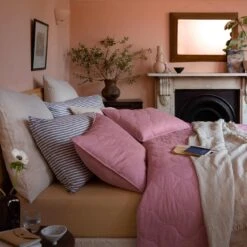 Raspberry Linen Sham (Pair)