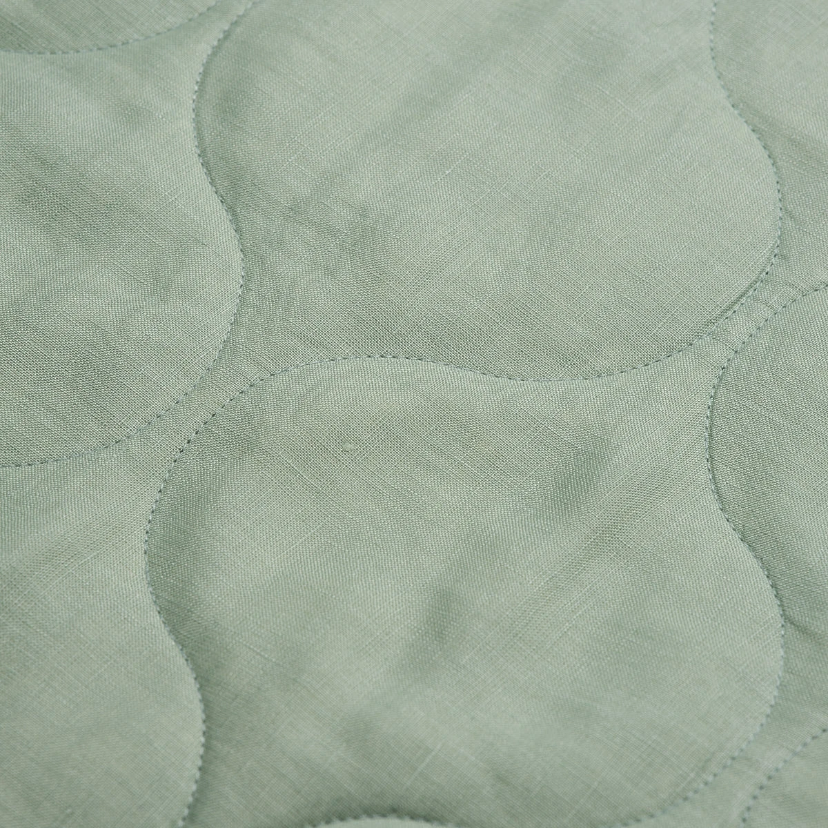 Sage Green Linen Quilt 5 Sage Green Linen Quilt - Image 3