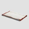 Oatmeal Stripe Linen Table Runner -Home Luxury Store PigletinBed LinenRunner OatmealStripe greyBG