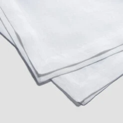 White Linen Napkins Set Of 4 -Home Luxury Store PigletinBed LinenTablewareDetails White greyBG