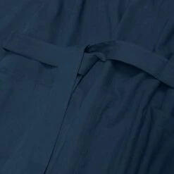Marine Blue Linen Tencel Robe 7 Marine Blue Linen Tencel Robe -Home Luxury Store PigletinBed MarineBlueLinenTencilRobe detail 1