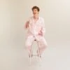Men's Blush Pink Linen Pyjama Trouser Set -Home Luxury Store PigletinBed Men sLinenPyjamaTrouserSet BlushPink 8