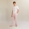 Men's Blush Pink Linen Pyjama Trousers -Home Luxury Store PigletinBed Men sLinenPyjamaTrousers BlushPink 1