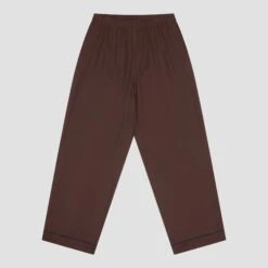 Men's Conker Brown Linen Tencel Pyjama Trousers -Home Luxury Store PigletinBed Men sLinenTencelPJ ConkerBrown Trousers