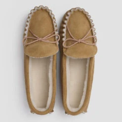 Men's Sheepskin Moccasin Slippers -Home Luxury Store PigletinBed MensSheepskinMoccasinSlippers 2 greyBG