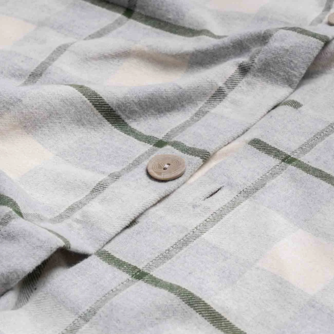Fern Green Check Brushed Cotton Duvet Cover 5 Fern Green Check Brushed Cotton Duvet Cover - Image 3
