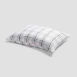 Fern Green Check Brushed Cotton Pillowcases (Pair) -Home Luxury Store PigletinBed PlaidCheckBrushedCottonBedding Pillowcase FernGreen 1 GreyBG