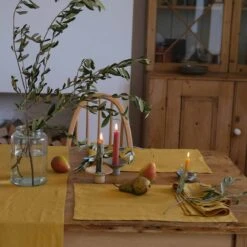 Honey Linen Placemats Set Of 4