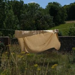 Honey Gingham Linen Tablecloth 11 Honey Gingham Linen Tablecloth -Home Luxury Store PigletinBed Tableware LinenTablecloth HoneyGingham Lifestyle 3