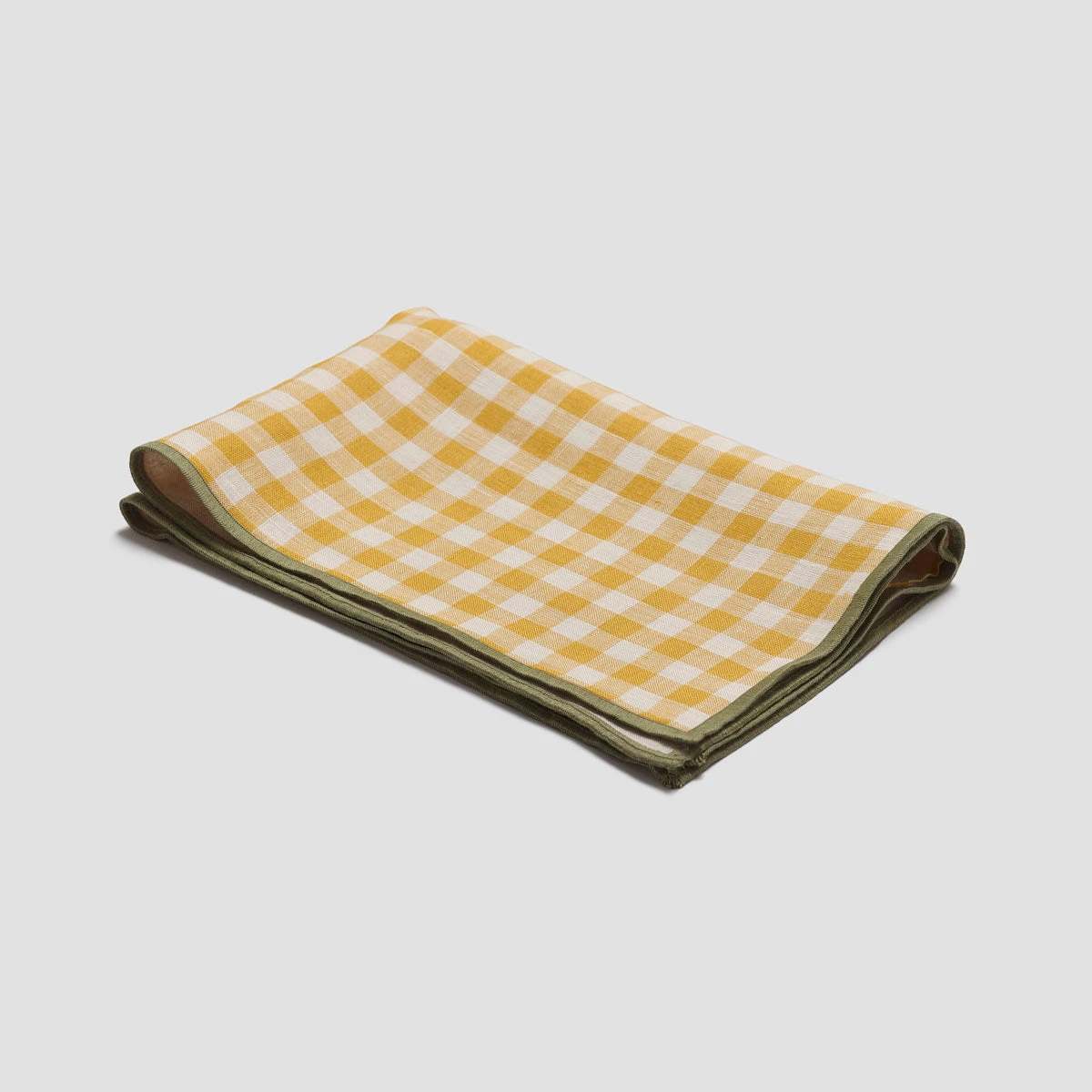 Honey Gingham Linen Placemats Set Of 4 5 Honey Gingham Linen Placemats Set Of 4 - Image 3