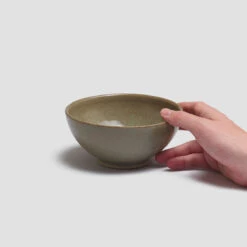 Olive Pottery West Cereal Bowl -Home Luxury Store PigletinBed Tableware PotteryWest CerealBowl Olive 2 GreyBG