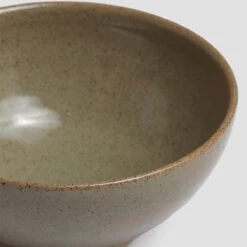 Olive Pottery West Cereal Bowl -Home Luxury Store PigletinBed Tableware PotteryWest CerealBowl Olive 3 GreyBG