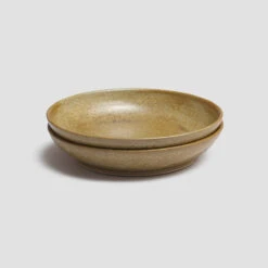 Ochre Pottery West Dinner Bowl -Home Luxury Store PigletinBed Tableware PotteryWest DinnerBowl Ochre 3 GreyBG