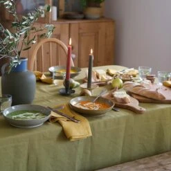 Olive Pottery West Dinner Bowl -Home Luxury Store PigletinBed Tableware PotteryWest DinnerBowl Olive Lifestyle 1