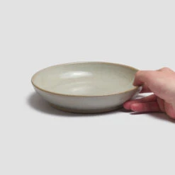 Powder Pottery West Dinner Bowl -Home Luxury Store PigletinBed Tableware PotteryWest DinnerBowl Powder 2 GreyBG