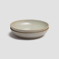 Powder Pottery West Dinner Bowl -Home Luxury Store PigletinBed Tableware PotteryWest DinnerBowl Powder 3 GreyBG