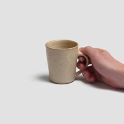 Sand Pottery West Mug -Home Luxury Store PigletinBed Tableware PotteryWest Mug Sand 2 GreyBG