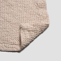 Parchment Waffle Cotton Throw -Home Luxury Store PigletinBed WaffleCottonThrow Parchment 4 GreyBG