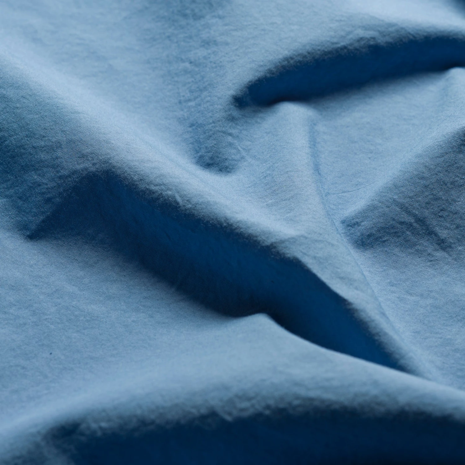 Cove Blue Washed Percale Cotton Duvet Cover 5 Cove Blue Washed Percale Cotton Duvet Cover - Image 3