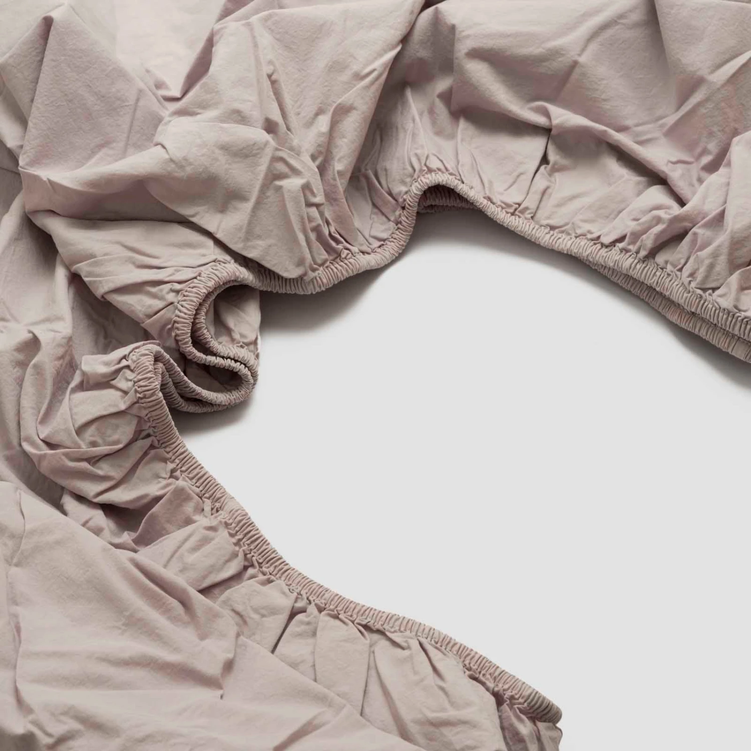 Stone Washed Percale Cotton Fitted Sheet 3 Stone Washed Percale Cotton Fitted Sheet