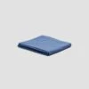 Cove Blue Washed Percale Cotton Flat Sheet