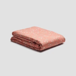 Apricot Floral Cotton Duvet Cover 6 Apricot Floral Cotton Duvet Cover -Home Luxury Store PigletinBed WashedCottonDuvetCover SpringSprig Apricot 1 GreyBG