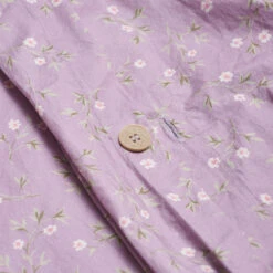 Lupin Floral Cotton Duvet Cover -Home Luxury Store PigletinBed WashedCottonDuvetCover SpringSprig Lupin 2 GreyBG