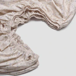 Spring Sprig Printed Cotton Fitted Sheet