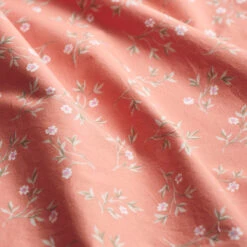 Apricot Floral Cotton Pillowcases (Pair) 8 Apricot Floral Cotton Pillowcases (Pair) -Home Luxury Store PigletinBed WashedCottonFlatSheet SpringSprig Apricot 2 GreyBG 087d50f8 773c 4841 8201 b00cd0c2aef0