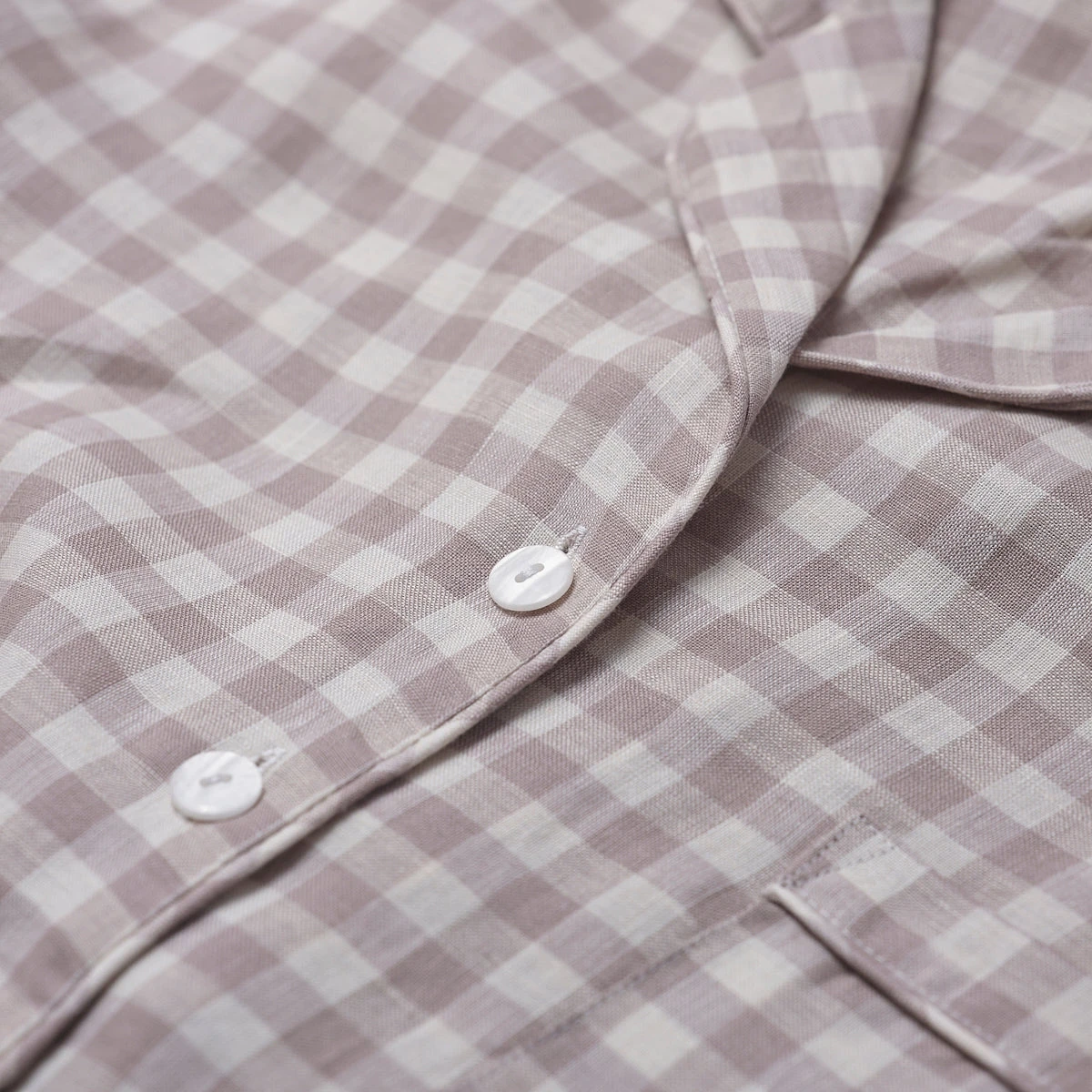 Mushroom Gingham Pyjama Shirt 8 Mushroom Gingham Pyjama Shirt - Image 6