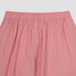 Pink Bloom Linen Tencel Pyjama Shorts -Home Luxury Store PigletinBed Women sLinenTencelPJ PinkBloom Trousers Detail