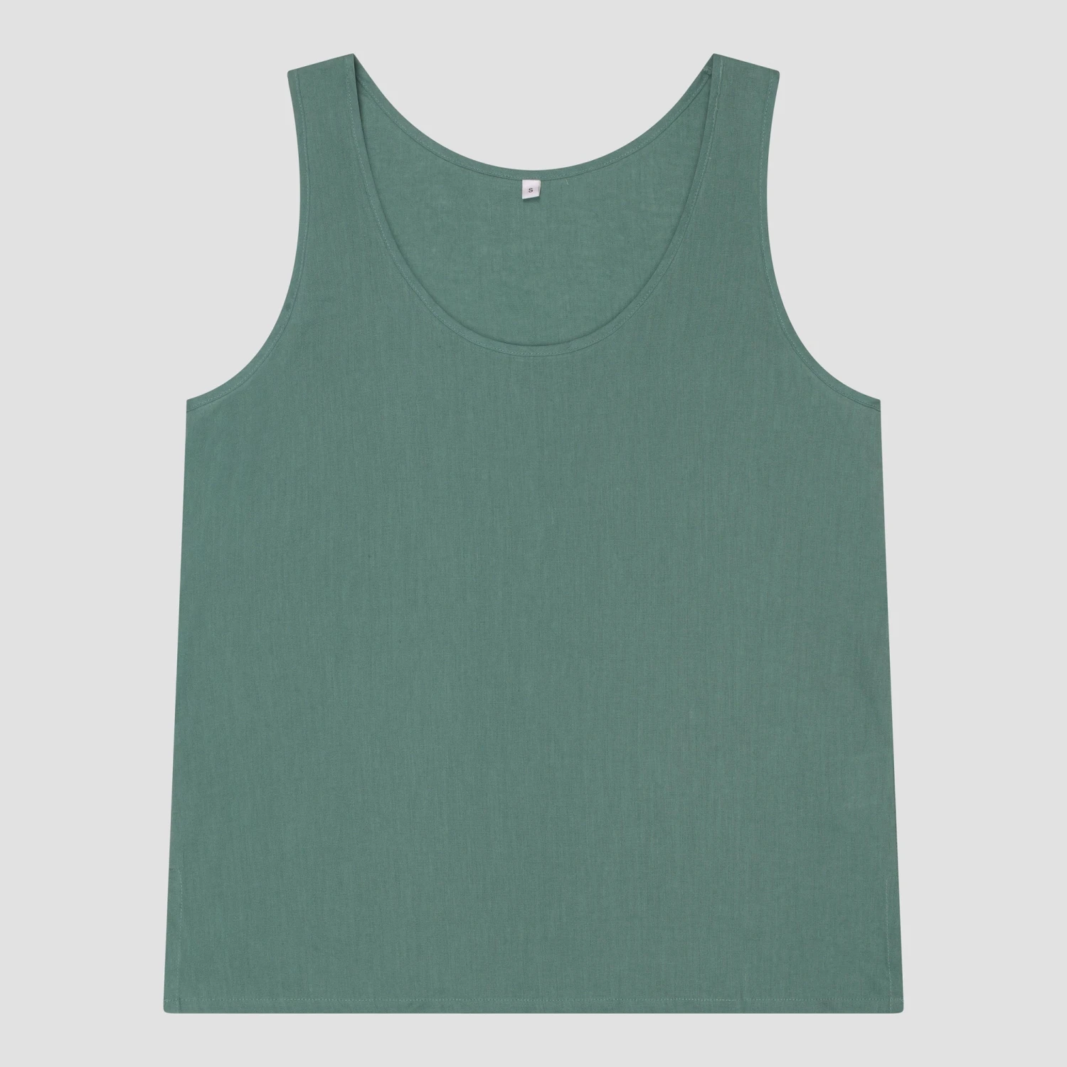 Tranquil Green Linen Tencel Women's Cami Top 5 Tranquil Green Linen Tencel Women's Cami Top - Image 3