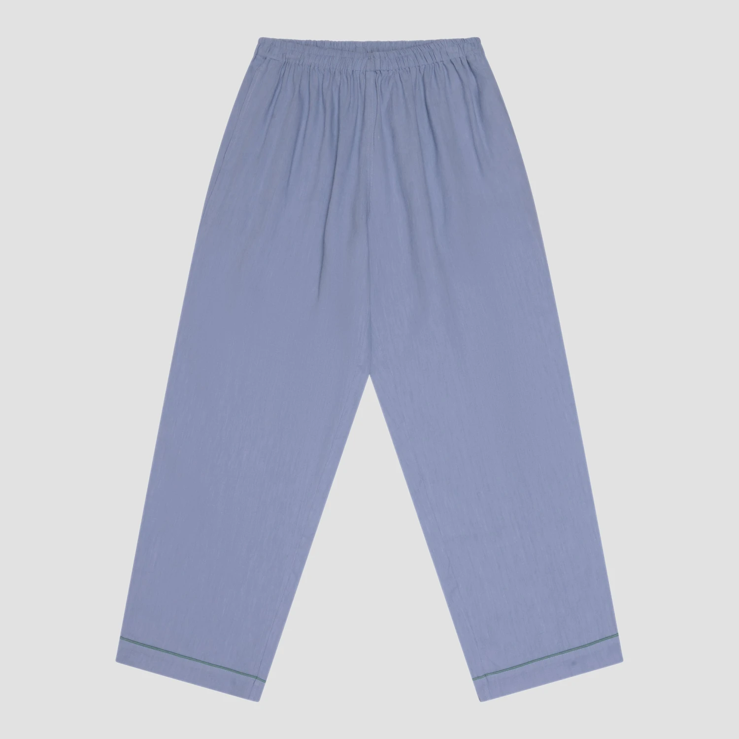 Wave Blue Linen Tencel Women's Pyjama Trousers 4 Wave Blue Linen Tencel Women's Pyjama Trousers - Image 2
