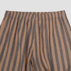 Blue & Porcini Striped Linen Tencel Women's PJ Shorts 7 Blue & Porcini Striped Linen Tencel Women's PJ Shorts -Home Luxury Store PigletinBed Women sLinenTencelStripePJ Blue Porcini Trousers Detail ef20c0cd a738 47cf 90ef de75ed0030c1