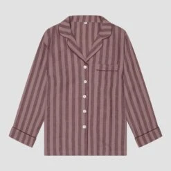 Port & Woodrose Striped Linen Tencel Women's PJ Shirt 8 Port & Woodrose Striped Linen Tencel Women's PJ Shirt -Home Luxury Store PigletinBed Women sLinenTencelStripePJ Port Woodrose Shirt 7c9d23aa 14b8 4aa9 8e9e 7d26c7cbd841
