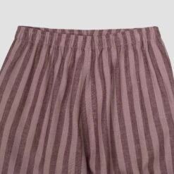 Port & Woodrose Striped Linen Tencel Women's PJ Shorts -Home Luxury Store PigletinBed Women sLinenTencelStripePJ Port Woodrose Trousers Detail 6362bb81 4949 4467 9e48 dfa35292445a