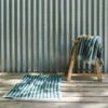 Pine Green Pembroke Stripe Cotton Bath Mat 2 Pine Green Pembroke Stripe Cotton Bath Mat -Home Luxury Store Pine Green Stripe Cotton Mat 1