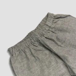 Grey Linen Pyjama Trousers -Home Luxury Store Pyjamas Trouser Grey PigletinBed e