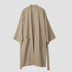 Oatmeal Linen Robe -Home Luxury Store Sand Robe 1a 65360bc4 66cf 4ca5 8cd0 50184ddbd4d8