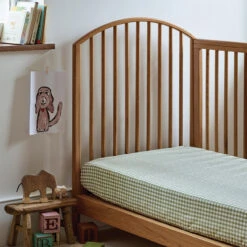 Pear Kids Gingham Cotton Fitted Sheet