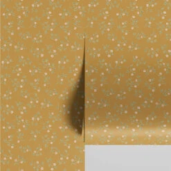 Honey Yellow Spring Sprig Wallpaper