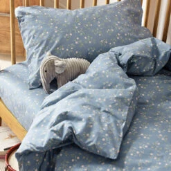 Iris Kids Floral Cotton Bedding Set -Home Luxury Store Spring Sprig Iris Kids Duvet Set Lifestyle 1