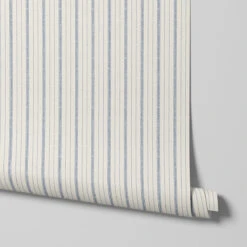 Denim Blue Ticking Stripe Wallpaper 9 Denim Blue Ticking Stripe Wallpaper -Home Luxury Store Ticking Stripe Denim Blue 4