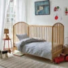 Warm Blue Seersucker Kids Stripe Cotton Bedding Set -Home Luxury Store Warm Blue Seersucker Kids Duvet Set Lifestyle 1